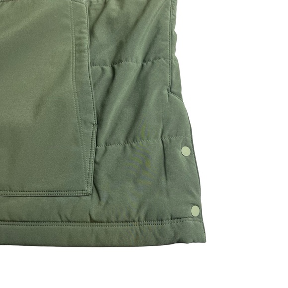 L.L. Bean Size Medium Insulated Primaloft 1/2 Zip Green Pullover - Picture 4 of 7